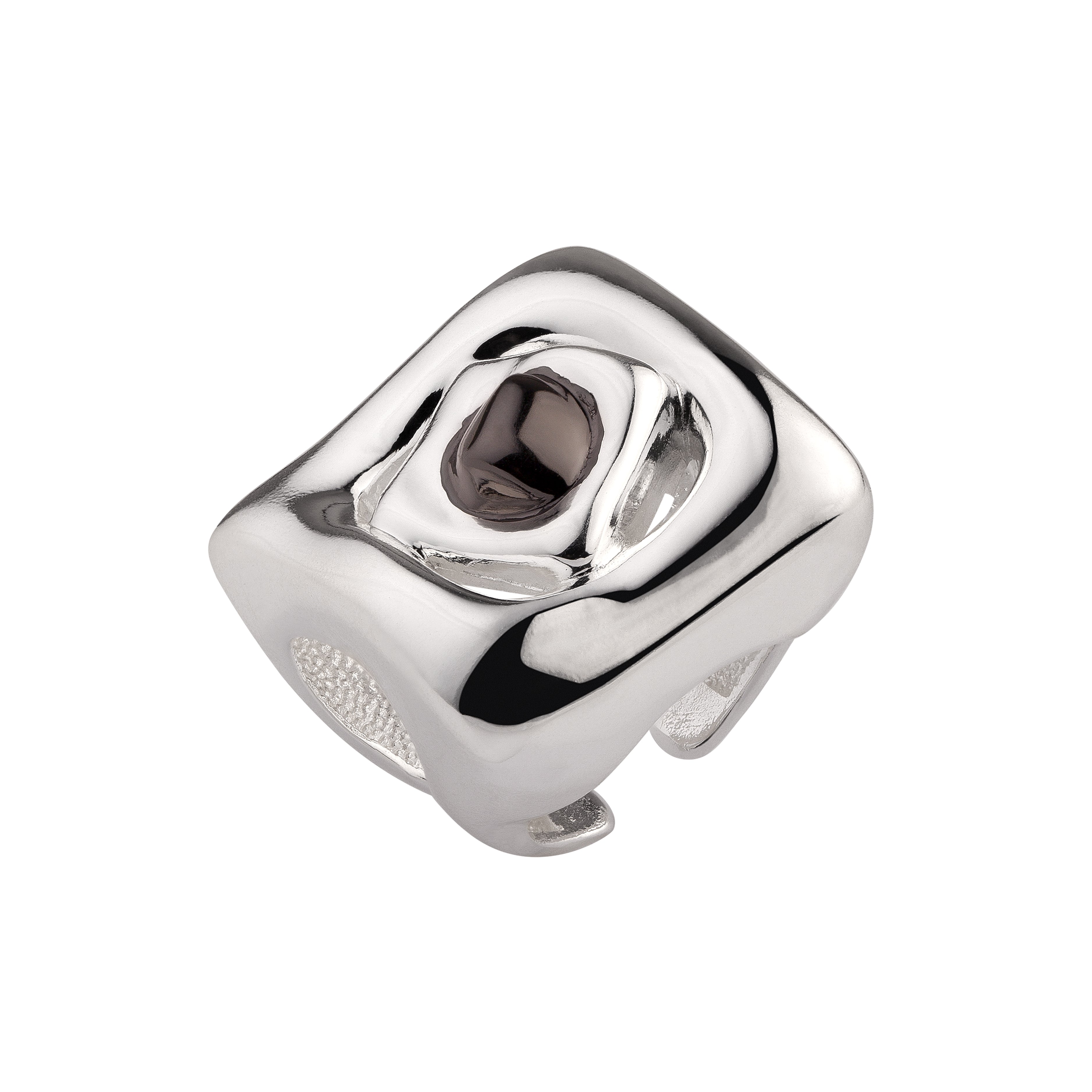 Large Bicolor Square Revolution Ring