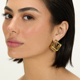 Medium Cube Revolution Earring