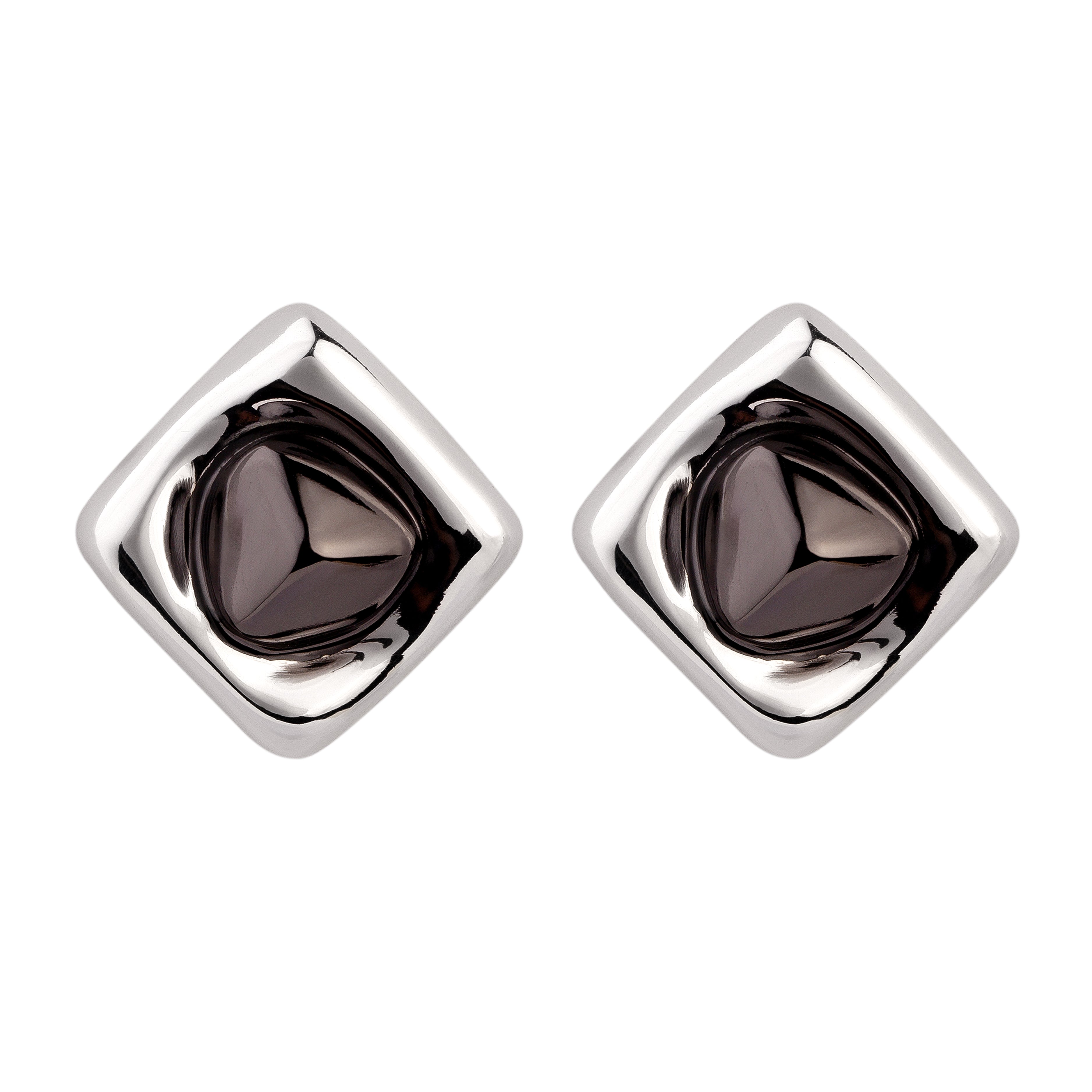Bicolor Square Revolution Earring