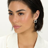 Bicolor Square Revolution Earring