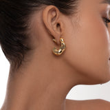 Small Blend Organic Hoop Earring